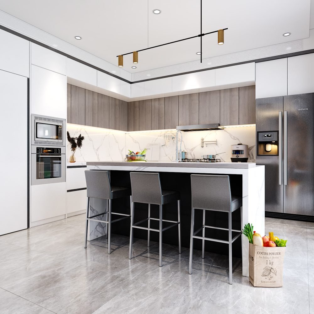 kitchen - dining room - view 1