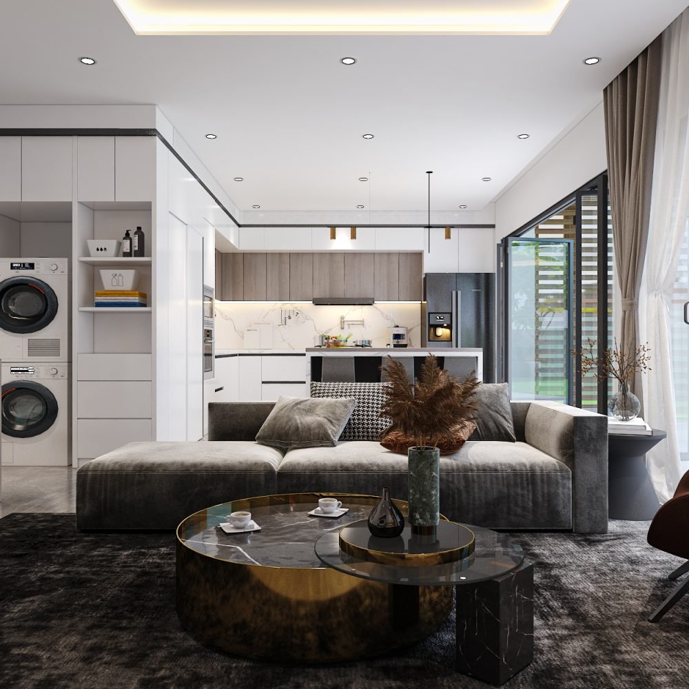 kitchen - dining room - view 2